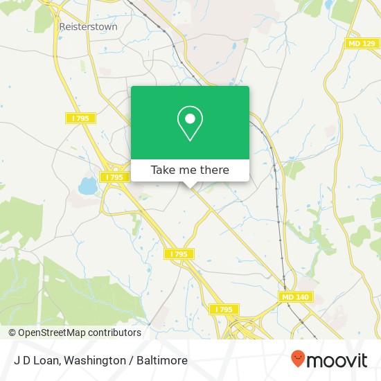 J D Loan, 11412 Reisterstown Rd map