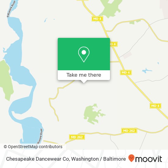 Mapa de Chesapeake Dancewear Co, 7870 Hampton Way