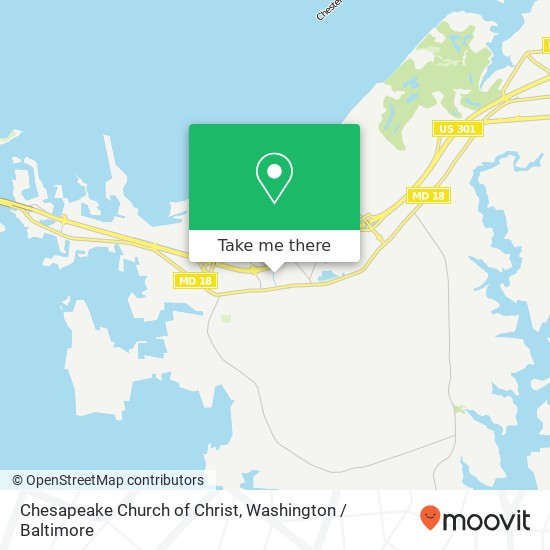 Mapa de Chesapeake Church of Christ, 405 Drummer Dr