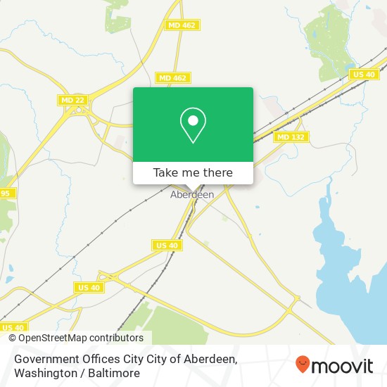 Mapa de Government Offices City City of Aberdeen, 3 W Bel Air Ave