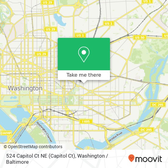 524 Capitol Ct NE (Capitol Ct), Washington, DC 20002 map