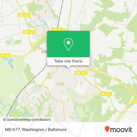 Mapa de MD-677, Odenton, MD 21113