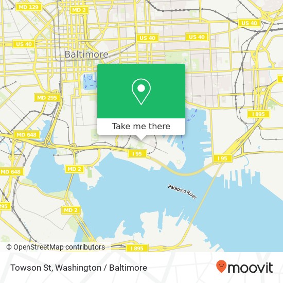 Towson St, Baltimore, MD 21230 map