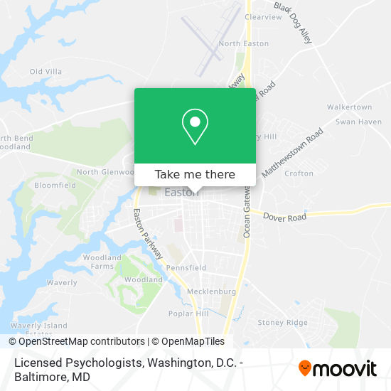 Licensed Psychologists map