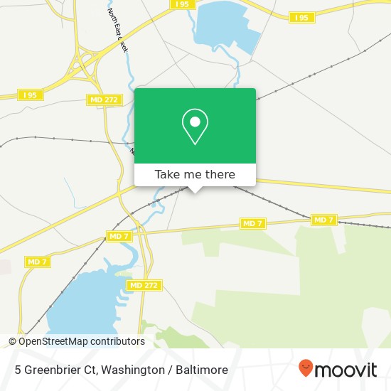 Mapa de 5 Greenbrier Ct, North East, MD 21901