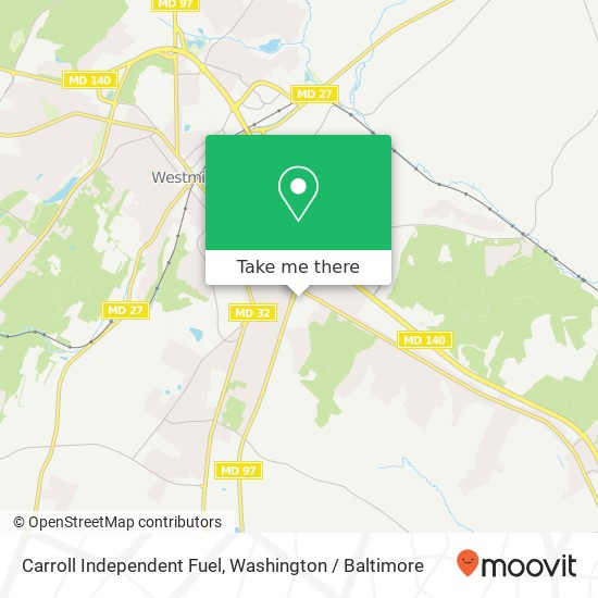 Mapa de Carroll Independent Fuel, 509 Old Westminster Pike