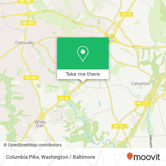 Columbia Pike, Silver Spring, MD 20904 map