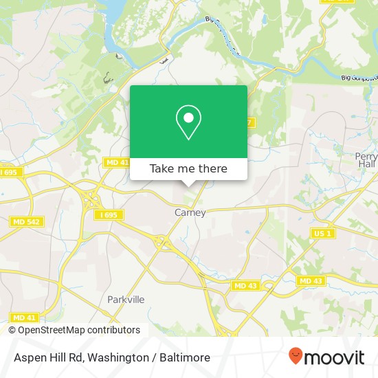 Mapa de Aspen Hill Rd, Parkville, MD 21234