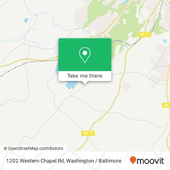 Mapa de 1202 Western Chapel Rd, New Windsor, MD 21776