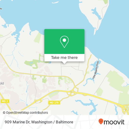 909 Marine Dr, Annapolis, MD 21409 map