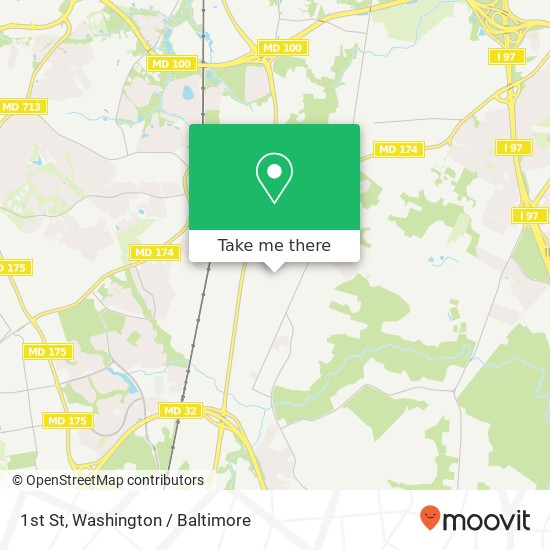 1st St, Severn, MD 21144 map