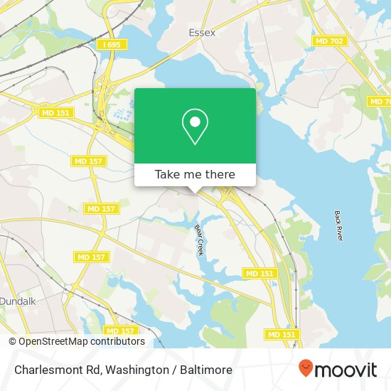 Charlesmont Rd, Dundalk, MD 21222 map