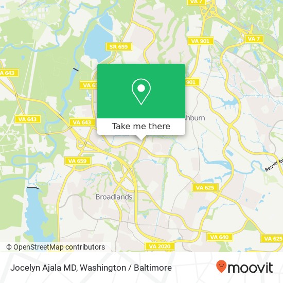 Mapa de Jocelyn Ajala MD, 20925 Professional Plz