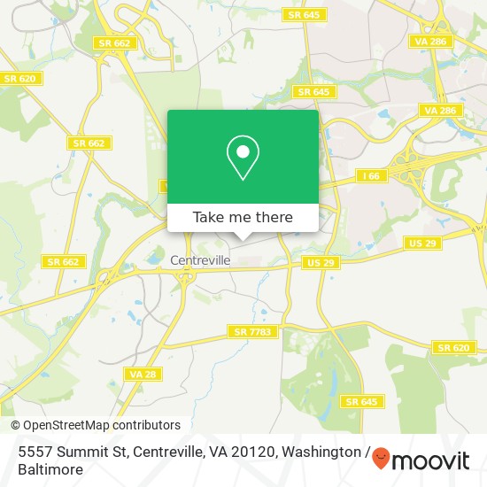 5557 Summit St, Centreville, VA 20120 map