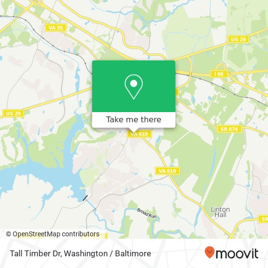 Mapa de Tall Timber Dr, Gainesville, VA 20155