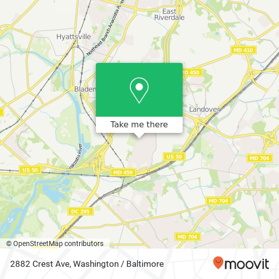 2882 Crest Ave, Cheverly, MD 20785 map