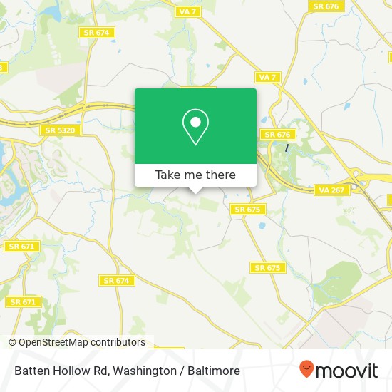 Mapa de Batten Hollow Rd, Vienna, VA 22182