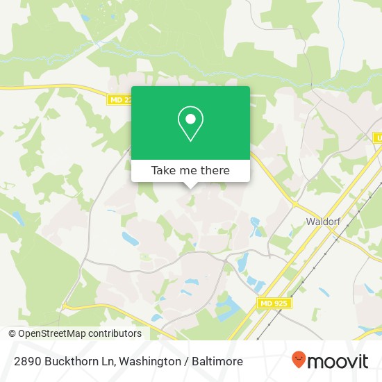 2890 Buckthorn Ln, Waldorf, MD 20603 map