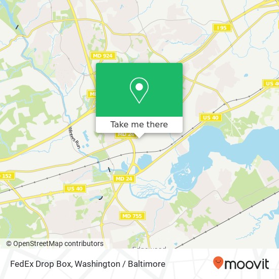 Mapa de FedEx Drop Box, 1306 Continental Dr