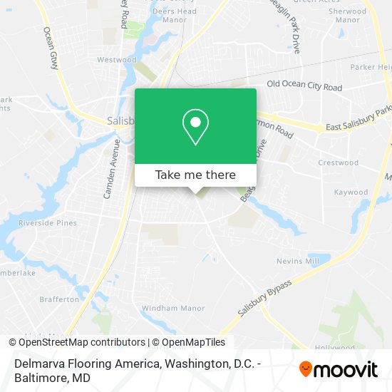 Mapa de Delmarva Flooring America