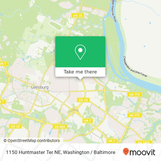 1150 Huntmaster Ter NE, Leesburg, VA 20176 map