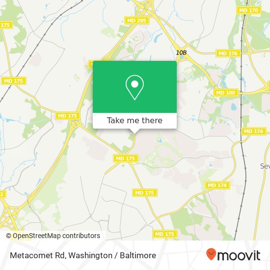 Metacomet Rd, Hanover, MD 21076 map