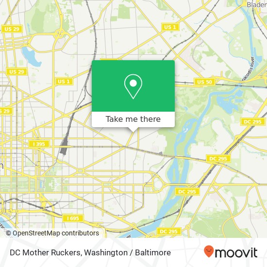 DC Mother Ruckers, 1101 Bladensburg Rd NE map