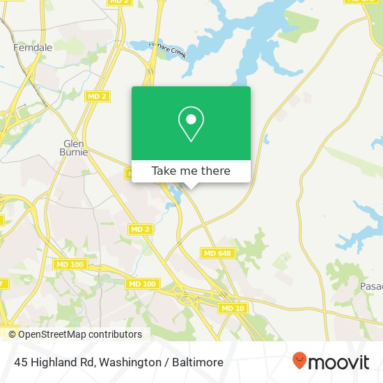 45 Highland Rd, Glen Burnie, MD 21060 map