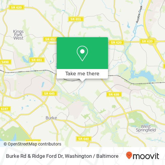 Mapa de Burke Rd & Ridge Ford Dr