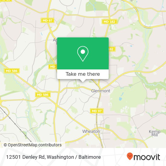 12501 Denley Rd, Silver Spring, MD 20906 map