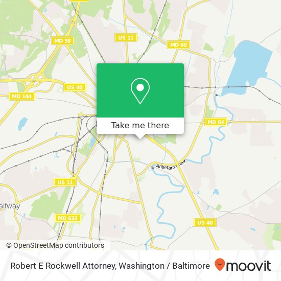 Mapa de Robert E Rockwell Attorney, 322 E Antietam St