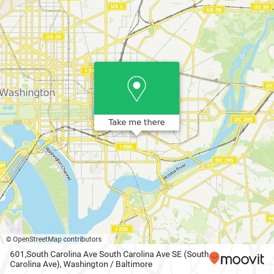 601,South Carolina Ave South Carolina Ave SE (South Carolina Ave), Washington, DC 20003 map