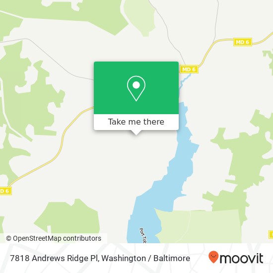 7818 Andrews Ridge Pl, Port Tobacco, MD 20677 map