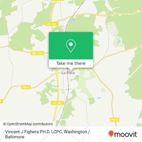 Vincent J Fighera PH.D. LCPC, 616 Charles St map