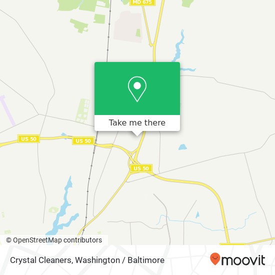 Mapa de Crystal Cleaners, 2420 N Salisbury Blvd