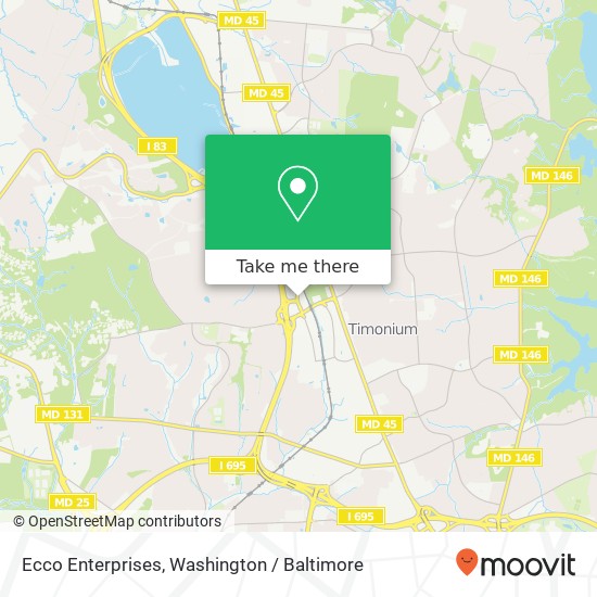 Mapa de Ecco Enterprises, 2115 Greenspring Dr
