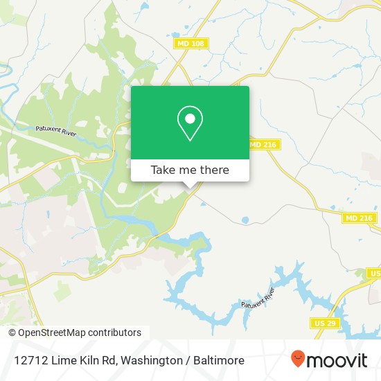 12712 Lime Kiln Rd, Highland, MD 20777 map