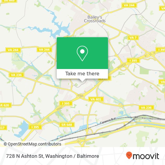 Mapa de 728 N Ashton St, Alexandria, VA 22312