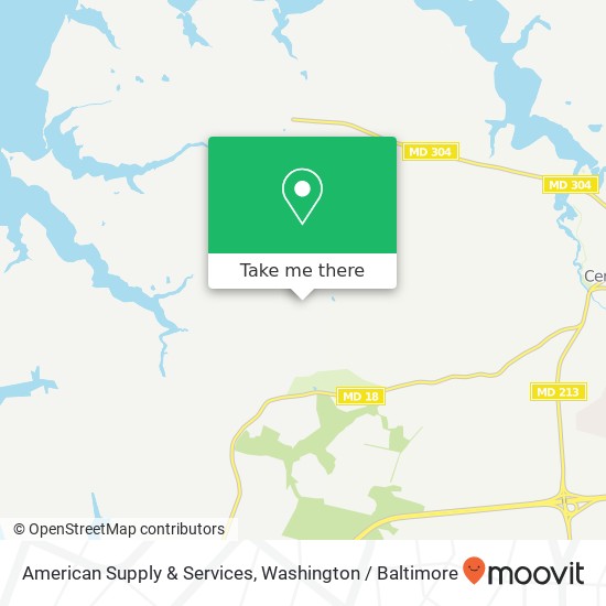 Mapa de American Supply & Services, 115 Terrace Ridge Dr