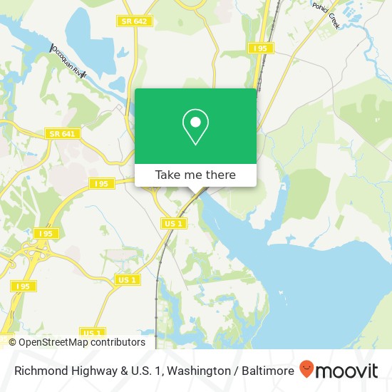 Richmond Highway & U.S. 1, Richmond Hwy & US-1, Woodbridge, VA 22191, USA map