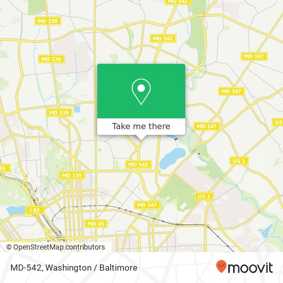 MD-542, Baltimore, MD 21218 map