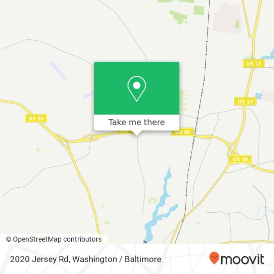Mapa de 2020 Jersey Rd, Salisbury, MD 21801