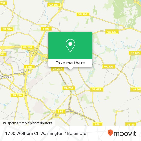 1700 Wolfram Ct, McLean, VA 22101 map