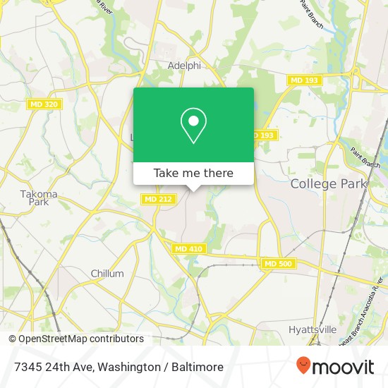 7345 24th Ave, Hyattsville, MD 20783 map
