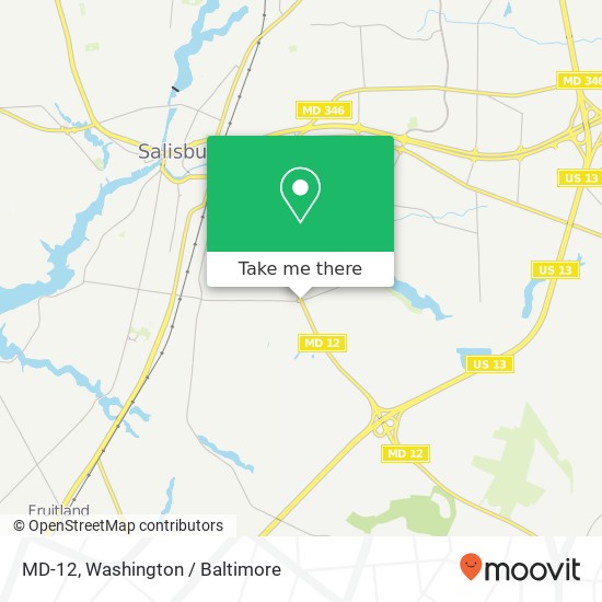 Mapa de MD-12, Salisbury, MD 21804