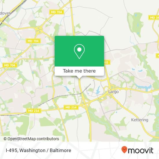 I-495, Upper Marlboro, MD 20774 map