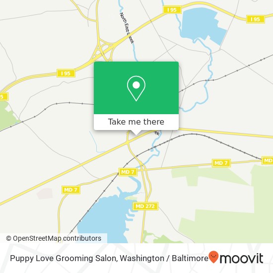 Mapa de Puppy Love Grooming Salon, 14 Rogers Rd
