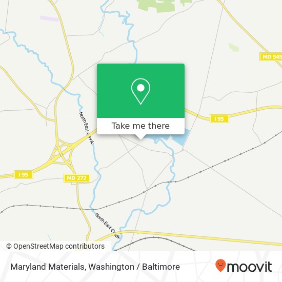 Maryland Materials map