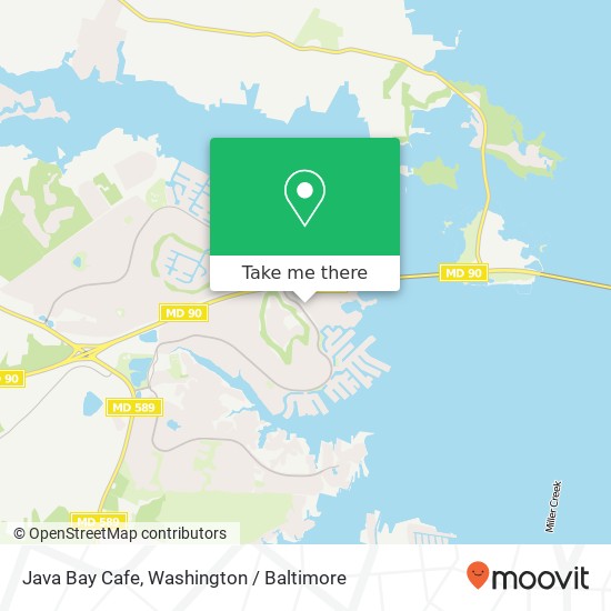Mapa de Java Bay Cafe, 1 Mumfords Landing Rd