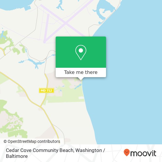 Mapa de Cedar Cove Community Beach, Lexington Park, MD 20653